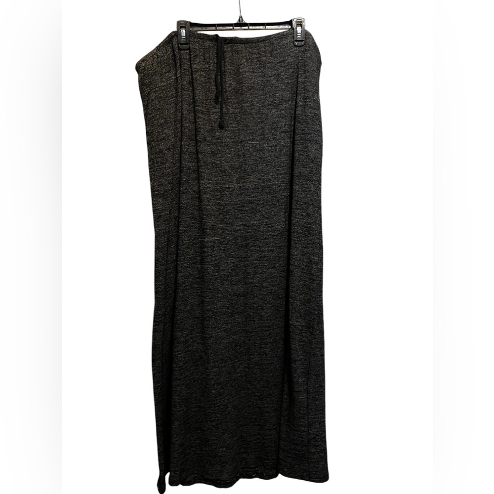 Bobeau lined floor length black and white skirt/ size 3X